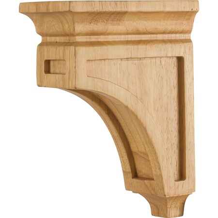 Hardware Resources 3" Wx6"Dx8"H Rubberwood Mission Corbel CORH-2-RW